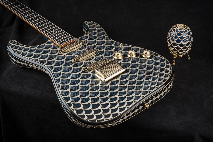 Una Stratocaster inspirada en un huevo Fabergé