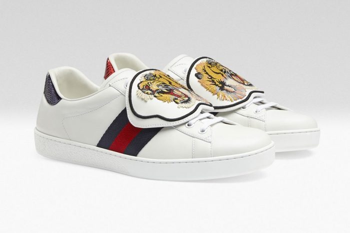 Zapatillas Ace Gucci De Con Bandas Web Y Parche De Tigre | pamso.pl