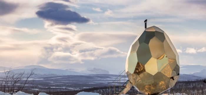 Solar Egg, una sauna artística en Laponia