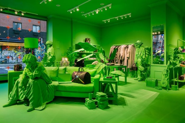 Louis Vuitton Neon Green FW19 Pop-Up New York