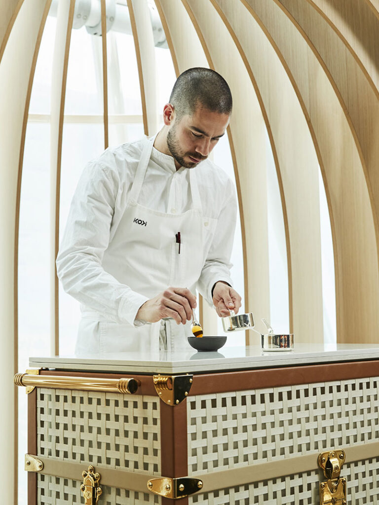 Louis Vuitton pop-up restaurant, chef  Jeremy Chan