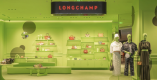 Longchamp Green Pop-Up space Beijing